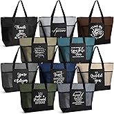 Talltalk 20 Pcs Employee Appreciation Gifts Thank You Tote Bag Bulk for Women Nurses Office Gifts (Neutral)