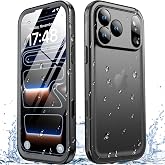 SPORTLINK IP68 Waterproof Shockproof Case for iPhone 18 Pro/17 Pro Black | Military-Grade,Heavy-Duty,Rugged Design,Full-Body Protection,Built-in Screen &amp; Camera Protectors,Shockproof,Dustproof