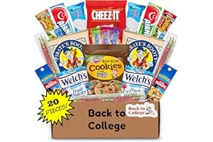 Hangry Kits Back to College Snack Box – 20-Piece Assorted Snack Care Package for Students – College Essentials for Dorm Life, Studying, Exams, or Gifts – Sweet & Savoury Variety Pack