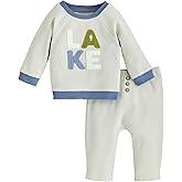 Mud Pie Children's Lake Applique Pant Set; 6-9M