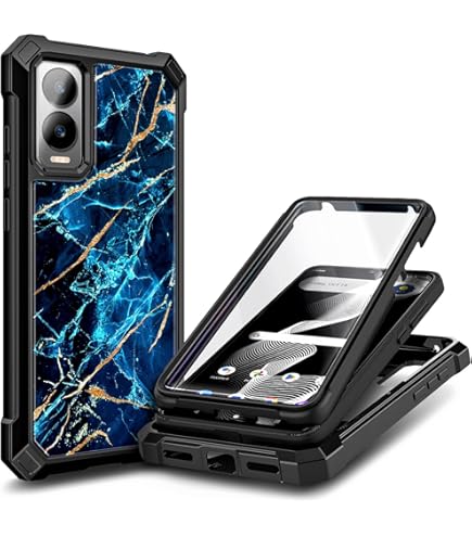 Lozeguyc For Cricket Icon 6 / ATT Verge Case With 1 Pack Screen Protector,Dual Layer Hybrid Heavy Duty Defender Protection,Sleek Rugged Reinforced Cushion Corner Kickstand Shockproof Bumper Cover Red - View #12