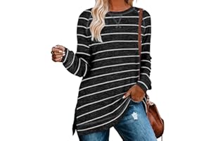 Aokosor Sweaters for Women 2024 Long Sleeve Shirts for Leggings Loose Fit Tunics