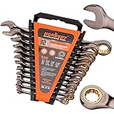 HORUSDY 12-Piece SAE Ratcheting Wrench Set