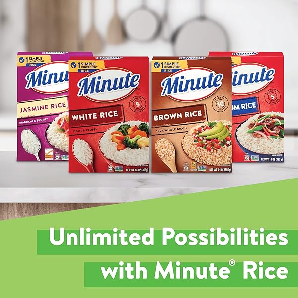 MINUTE WHITE RICE, INSTANT WHITE RICE FOR QUICK DINNER MEALS, 72-OUNCE BOX