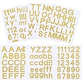 Outus 8 Sheets Vinyl Letter Stickers Self Adhesive