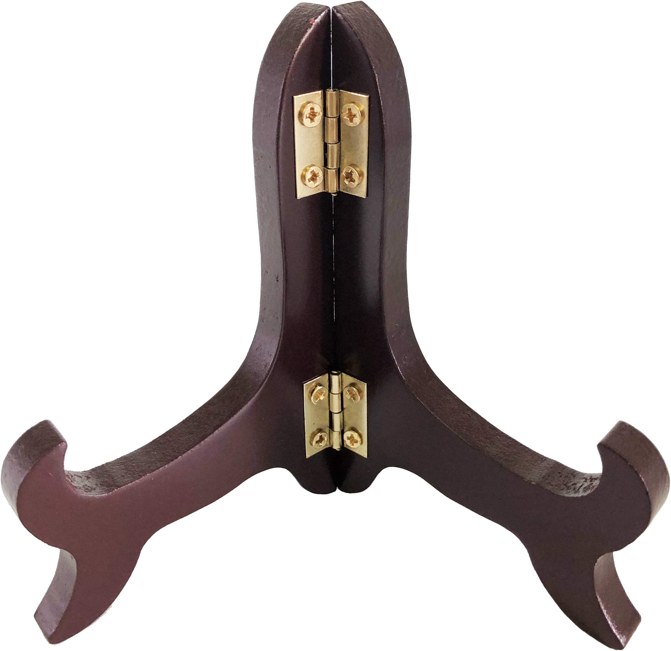 Polar Jade Black Obsidian Scrying Mirror (Wood Stand)