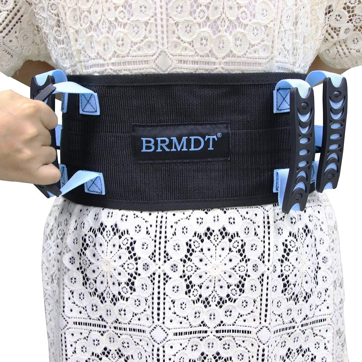 BRMDT Gait Belts Transfer Belts with Handle - Safety Gait Patient Assist-Lift Gait Belt Transfer Belt with Handles, One-Click Quick Release Locking Buckle (33"-47")