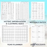 ZYBUX A4-2026 Diary Day a Page with Half Page Sat Sun Black view 2