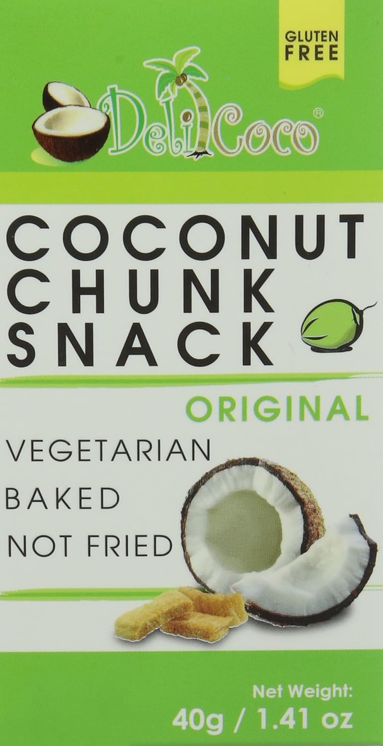 Delicoco Coconut Chunks Snack Original Flavour 40 g (Pack of 6) Amazon