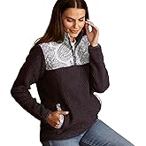 Vera Bradley womens Fleece Pullover Sweatshirt With Pockets (Extended Size Range)