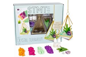 STMT D.I.Y. Crystal Terrarium Kit for Kids - Arts and Crafts, Gifts for Little Girls, Ages 8+