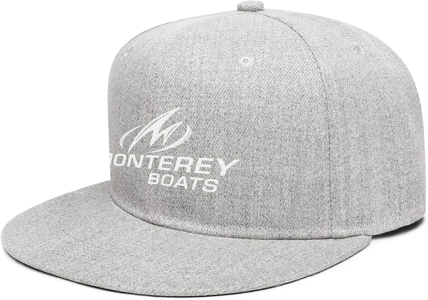 Fashion Cap Adjustable MontereyBoatsLogoWhiteGrey