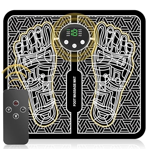 Phixnozar Transcutaneous Electronic Nerve Stimulator, EMS Foot Massager for Muscle Relaxation, LCD Display Screen,Back & Legs Massager