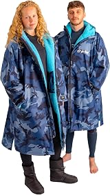 Dryrobe Advance The Original Long Sleeve Waterproof Changing Robe Blue Camo