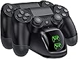 BEBONCOOL PS4 Controller Charger, DualShock 4 Controller USB Charging Station Dock, PlayStation 4 Charging Station for Sony Playstation4 / PS4 / PS4 Slim / PS4 Pro Controller