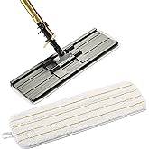 3M Easy Shine Applicator Pad, White With Yellow Stripes, 18 in, 10/Case