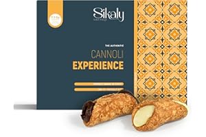 SIKALY Cannoli, Gourmet Cookies. Biscotti DIY - Cannoli Experience, GIFT basket, Biscotti Italian Cookies, European Cookie, Prime Gifts for Christmas, for Friend, Women, Men or Grandma. CRAFT Your Sicilian Cannoli at Home!