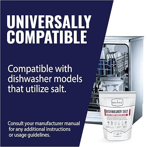 Dishwasher Salt, Natural Water Softener Salt, Food Grade Coarse