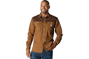 Carhartt Men's Montana Rugged Flex Relaxed Fit Corduroy Long-Sleeve Shirt