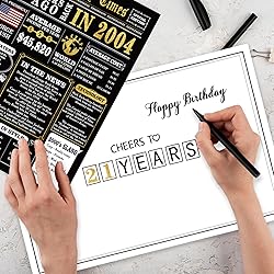 MOROLURU Funny 21st Birthday Card for Him