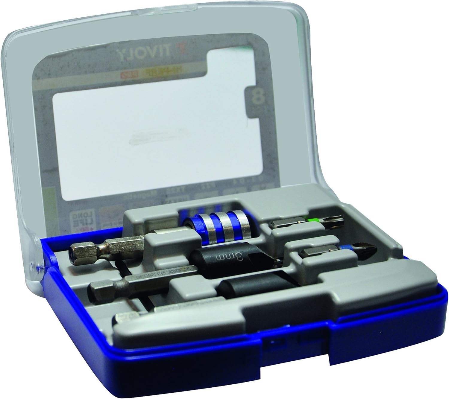 Tivoly 11900670002 Tool Set including Drill Bits/Walnut Bits/Screw Bits/Bit Holder, Grey, 5 Pieces - Image 5