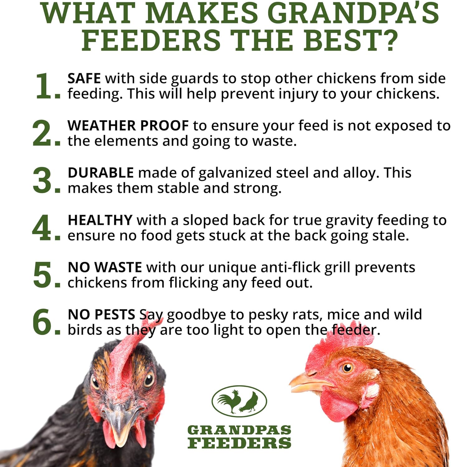 Amazon Com Grandpa S Feeders Automatic Chicken Feeder Sturdy