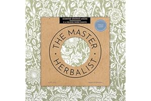 The Master Herbalist Scented Drawer Liners in a William Morris Design in Lavender, Sandalwood, Rose, Lily & Lilac. Pack of 5 Sheets | Pack of 5 (Fresh Linen | Sage Green, Folded)