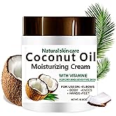 DR MEINAIER Coconut Oil Cream. Spa size 10.5 oz Moisturizing Cream. Coconut Oil for Face, Hands, Hair. Intense Hydration For Dry skin