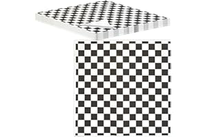 Better Kitchen Products Extra Large Checkered Deli Dry Wax Paper Sheets, 15 x 15 inch, Greaseproof Deli Wrap for Foodservice, Food Basket Liners, Disposable Grease Proof Liners for Food Concession
