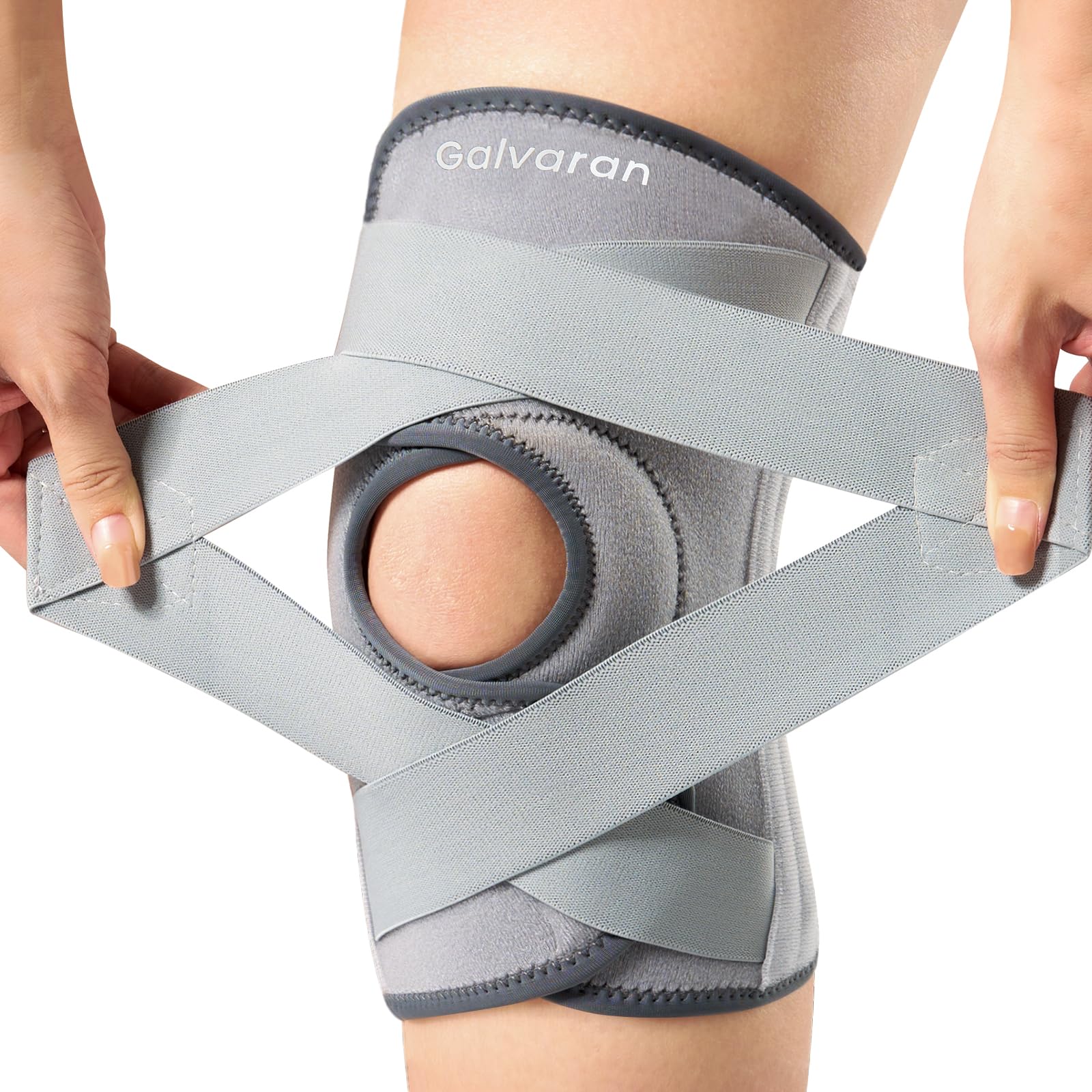 Photo 1 of Galvaran Knee Brace for Men & Women - ACL, MCL, Meniscus Tear Support & Arthritis Pain Relief - Stabilizing Knee Braces Support with Side Stabilizers & Patella Gel Pad