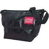 Manhattan Portage Vinyl Messenger Bag (XXS) Ver 2 With Spacious Compartment And Interior Zip Pocket Water Proof (Black)