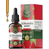 HERBAMAMA Schisandra Berry Tincture - Vegan Relaxation & Mood Support with Schisandra Chinensis Extract Drops - Non-GMO, Alcohol & Sugar-Free Liquid Calming Supplement, 28-Day Supply