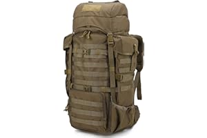 Mardingtop 70L Military Internal Frame Backpack for Men,suit for Hiking,Camping,Survival Backpack with Rain Cover