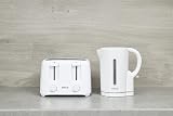 PIFCO Essentials White Toaster 4 Slice Dual Control 6 Browning Levels 1400W view 6