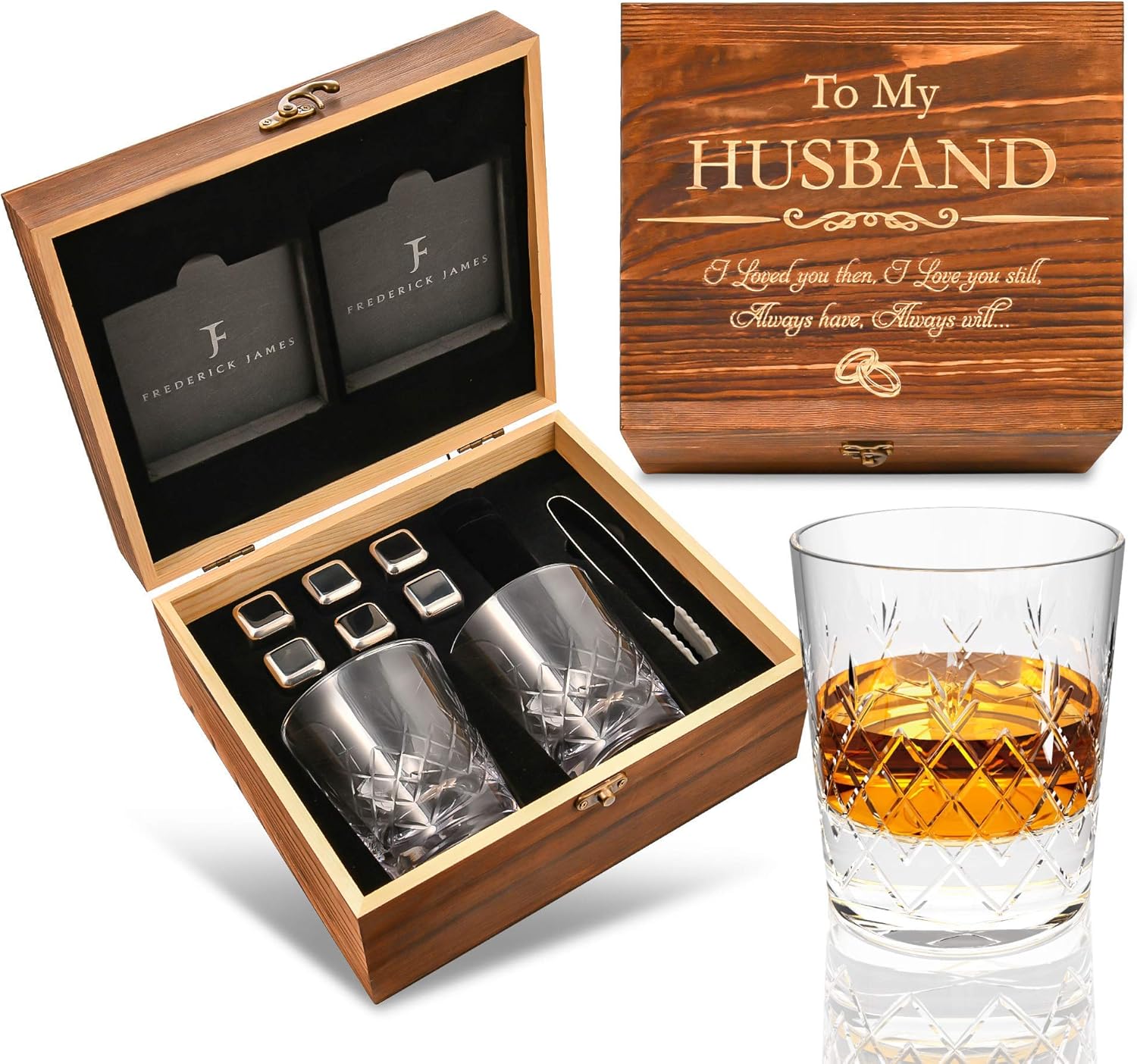 Anniversary Gifts for Men/Him Whiskey Glass