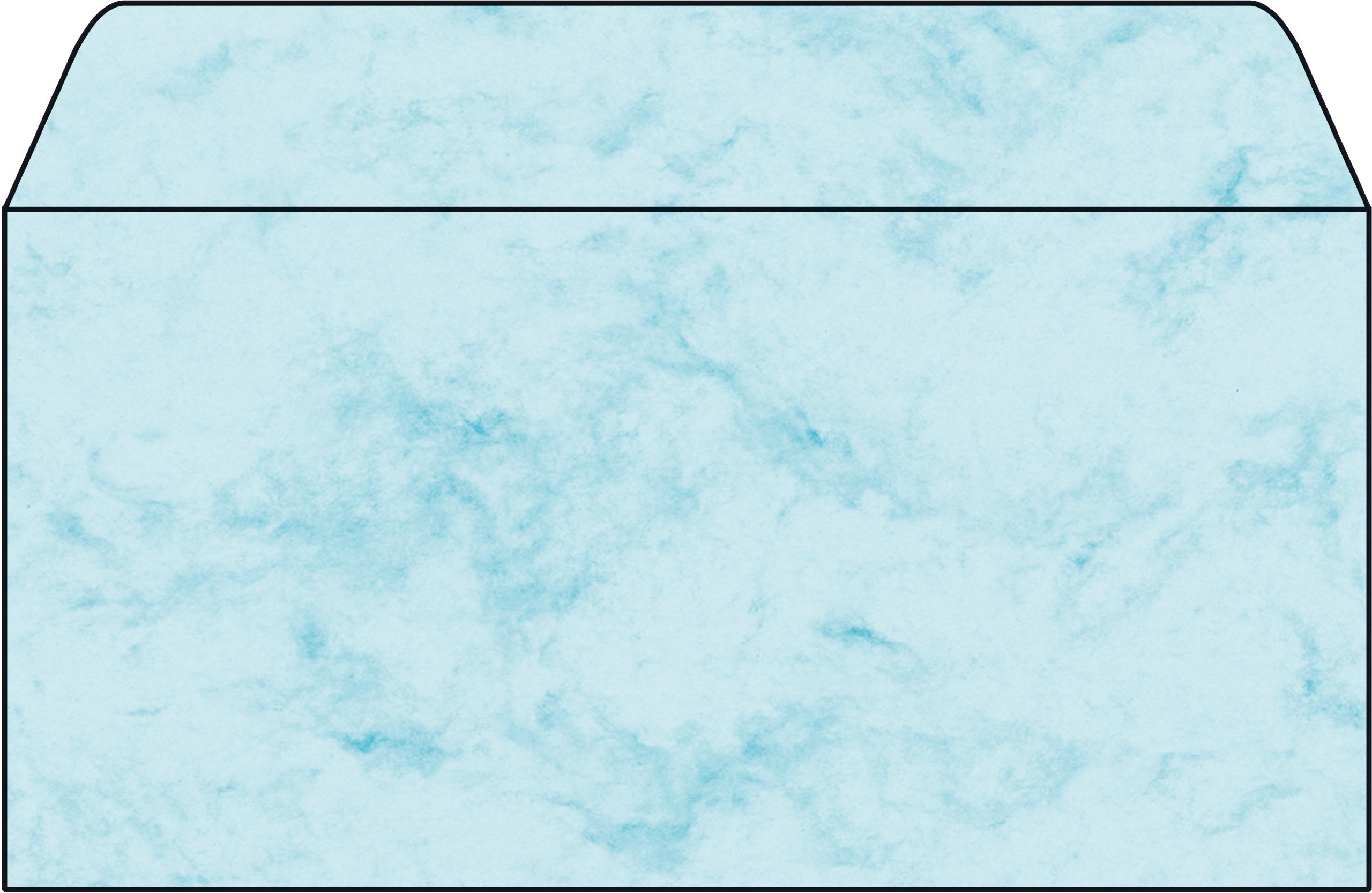 SIGEL DU170 Marbled envelopes, DL, 90 gsm, Blue, 50 Pieces