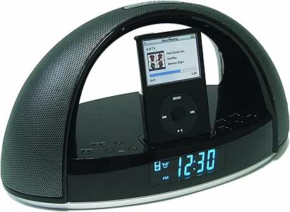 iMode Alarm Clock Radio iPod Docking Station (Black ...