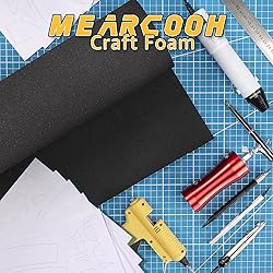 2-Pack Black Eva Foam Sheets roll, Premium eva