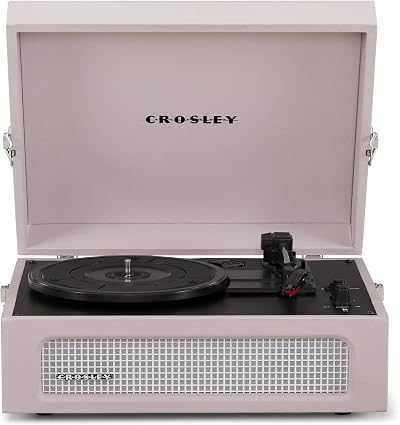 Crosley Voyager Portable Turntable Amethyst 3-Speed Bluetooth Suitcase Vinyl