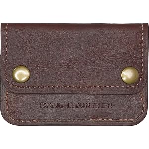 ROGUE WALLET Travel Belt Wallet for Men, Full-Grain Leather, Hidden Cash | Full-grain leather travel belt wallet with hidden