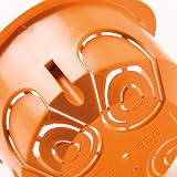 Famatel Flush Box Double Mechanism 67x39mm Orange Electrical Installation view 3