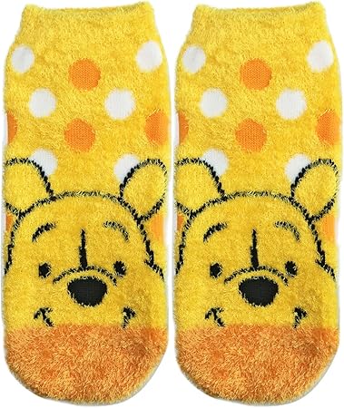 Amazon ディズニー もこもこ靴下 くまのプーさん イエロー オレンジ 22cm 24cm Awds4769j おもちゃ雑貨 おもちゃ