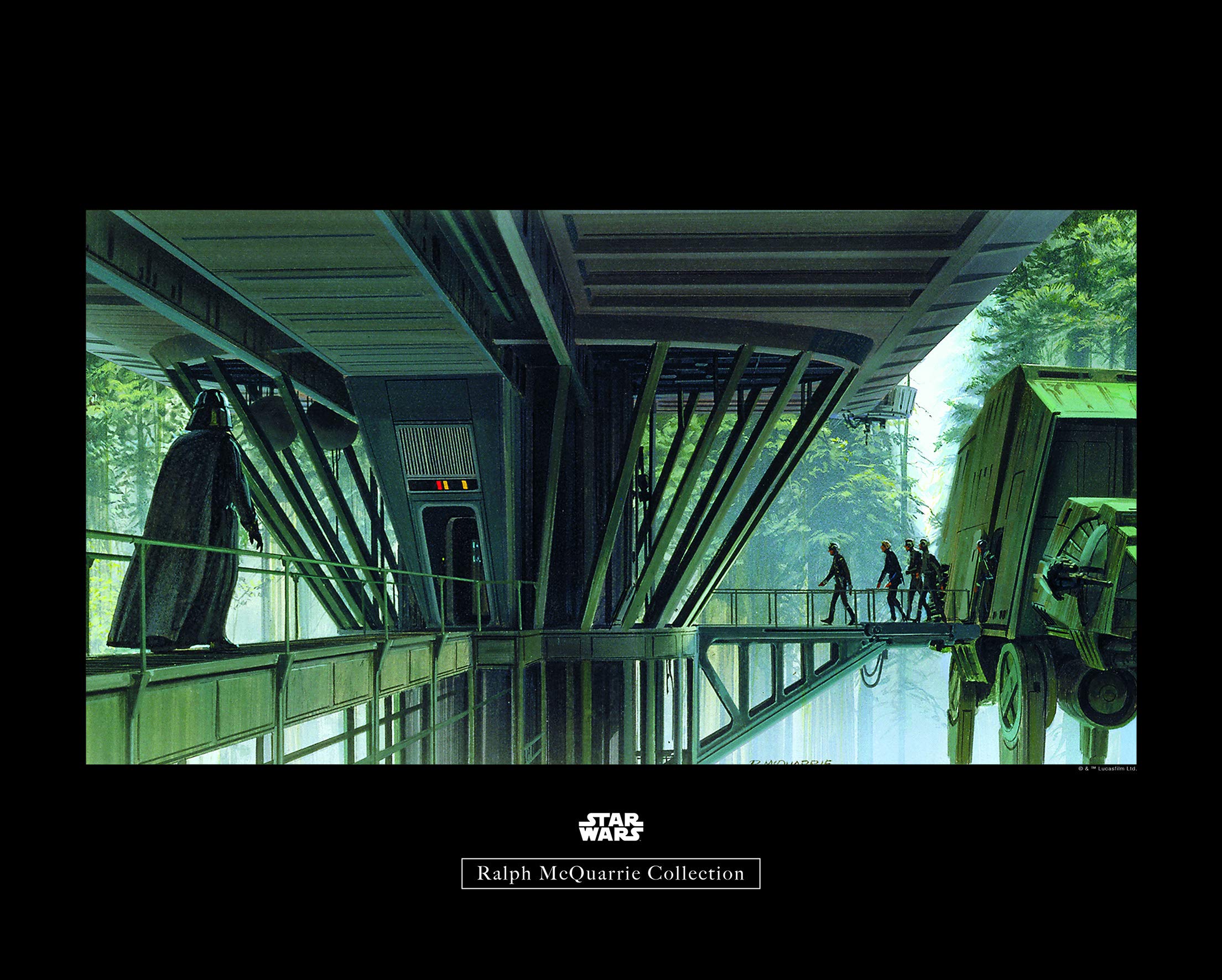 Komar Wall Picture | Star Wars Classic RMQ Endor Dock | Children's Room Decoration Art Print | No Frame | WB136-50x40 | Size: 50 x 40 cm (Width x Height)