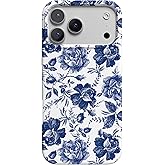Casely iPhone 17 Pro Max Case | Rose to Fame | Blue & White Floral | Compatible with MagSafe | Classic Ultra Slim Design