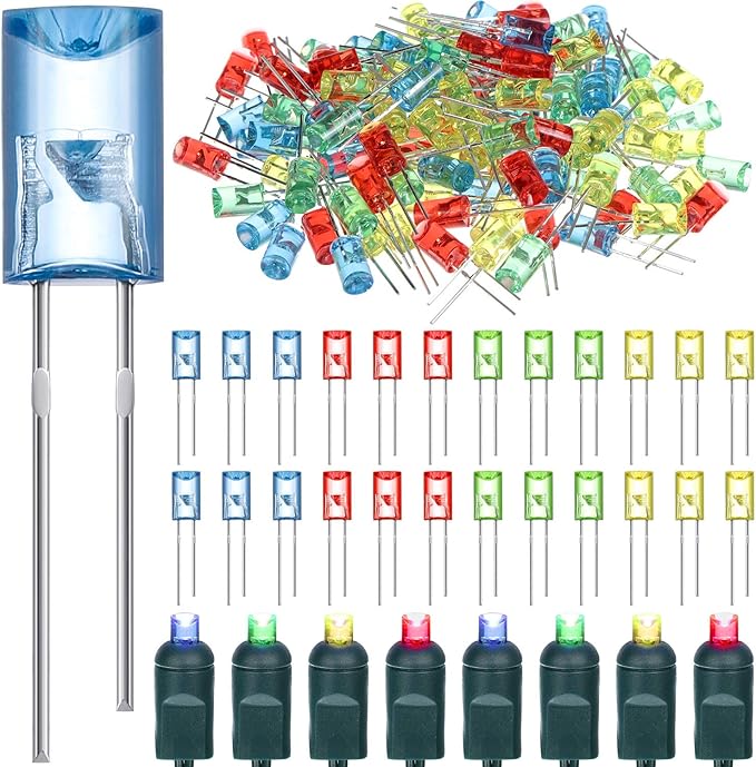 100 Pieces Multi Color Mini Replacement Christmas Bulbs