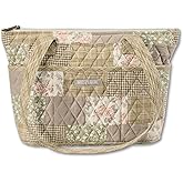 Bella Taylor Small Tote, Quilted Purse for Women, Lightweight Fabric Handbag, 10 Pockets, Zip Top