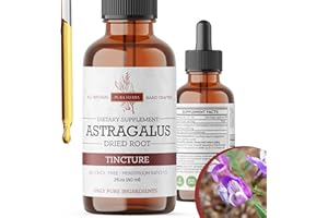 Pura Herba Organic Astragalus Tincture - Premium Astragalus Root Extract for Immune Support - Alcohol-Free, Sugar-Free, Vegan - High Potency Liquid Supplement - Made in USA - 2 Fl.Oz.