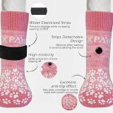 Dog Socks 3 Pairs Anti-Slip Paw Protectors Pink XS view 3
