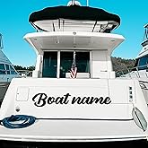 Custom Boat Decals Vinyl Lettering - Boat Name Decals Custom Waterproof - UV Resistant Stickers and Decals - Custom Vinyl Letters for Yacht, Jet-Ski, Marine