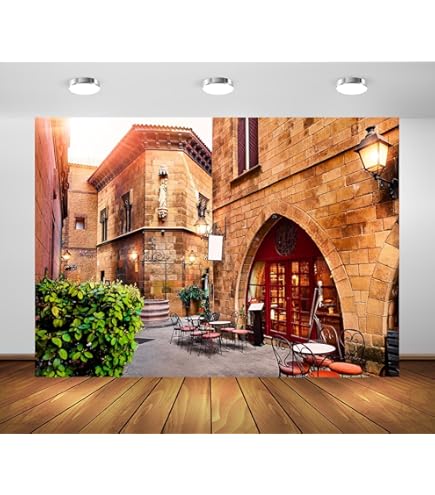 CHNYWORK 7ftx5ft Spain Travel Backdrop Spanish Historic Building Don - View #4